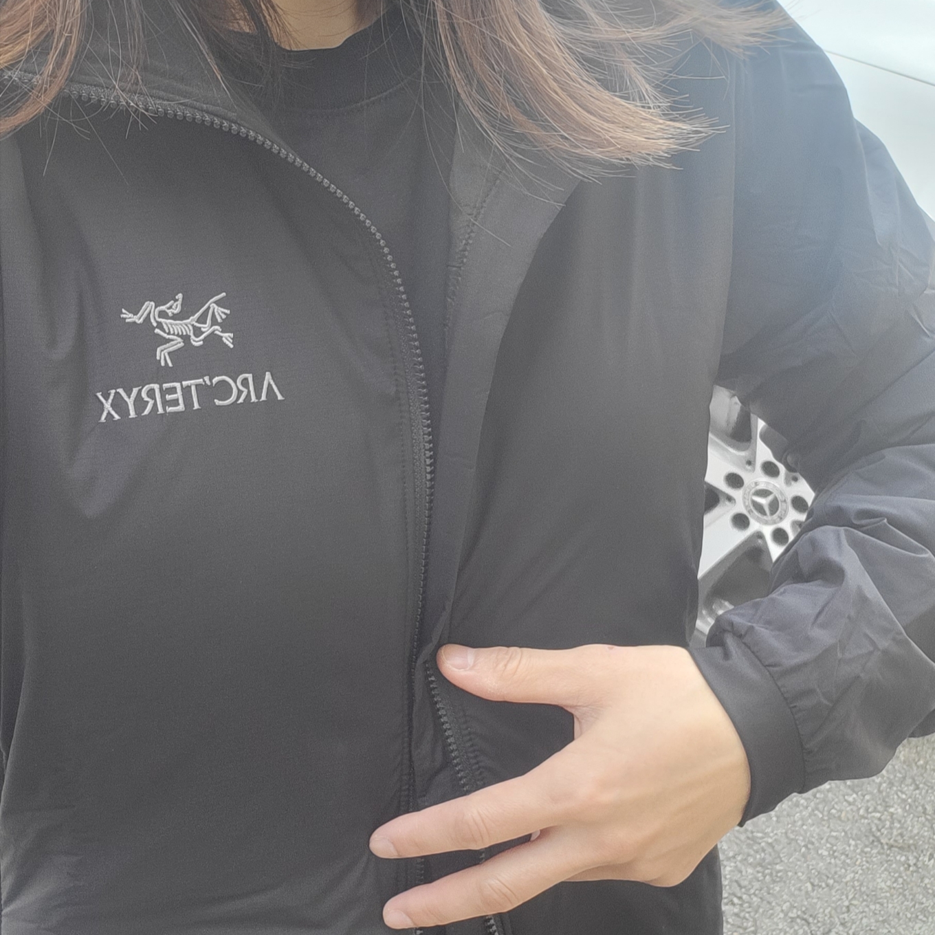 Arc'teryx Atom LT Jacket Black 착용 스타일
