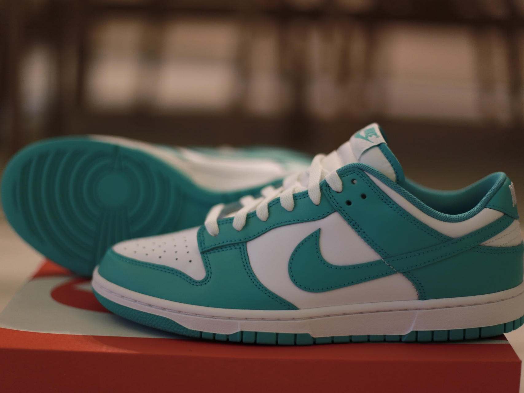 Nike Dunk Low White Clear Jade 착용 스타일 - 4