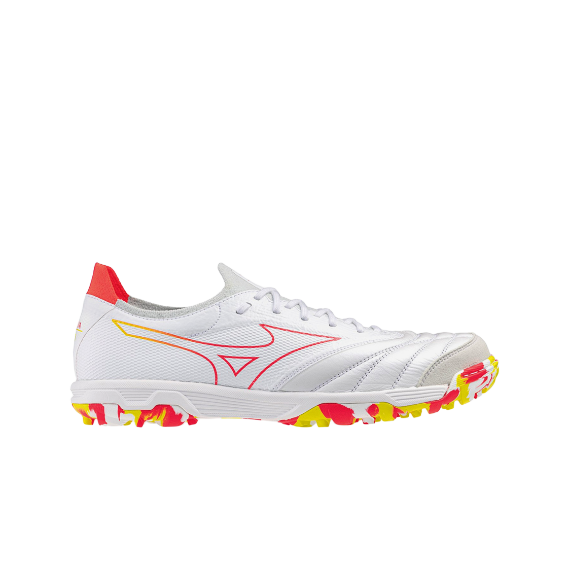미즈노 모렐리아 네오 살라 비 재팬 화이트 피리코랄 2 볼트 2(Mizuno Morelia Neo Sala B Japan TF White Piricoral 2 Volt 2)