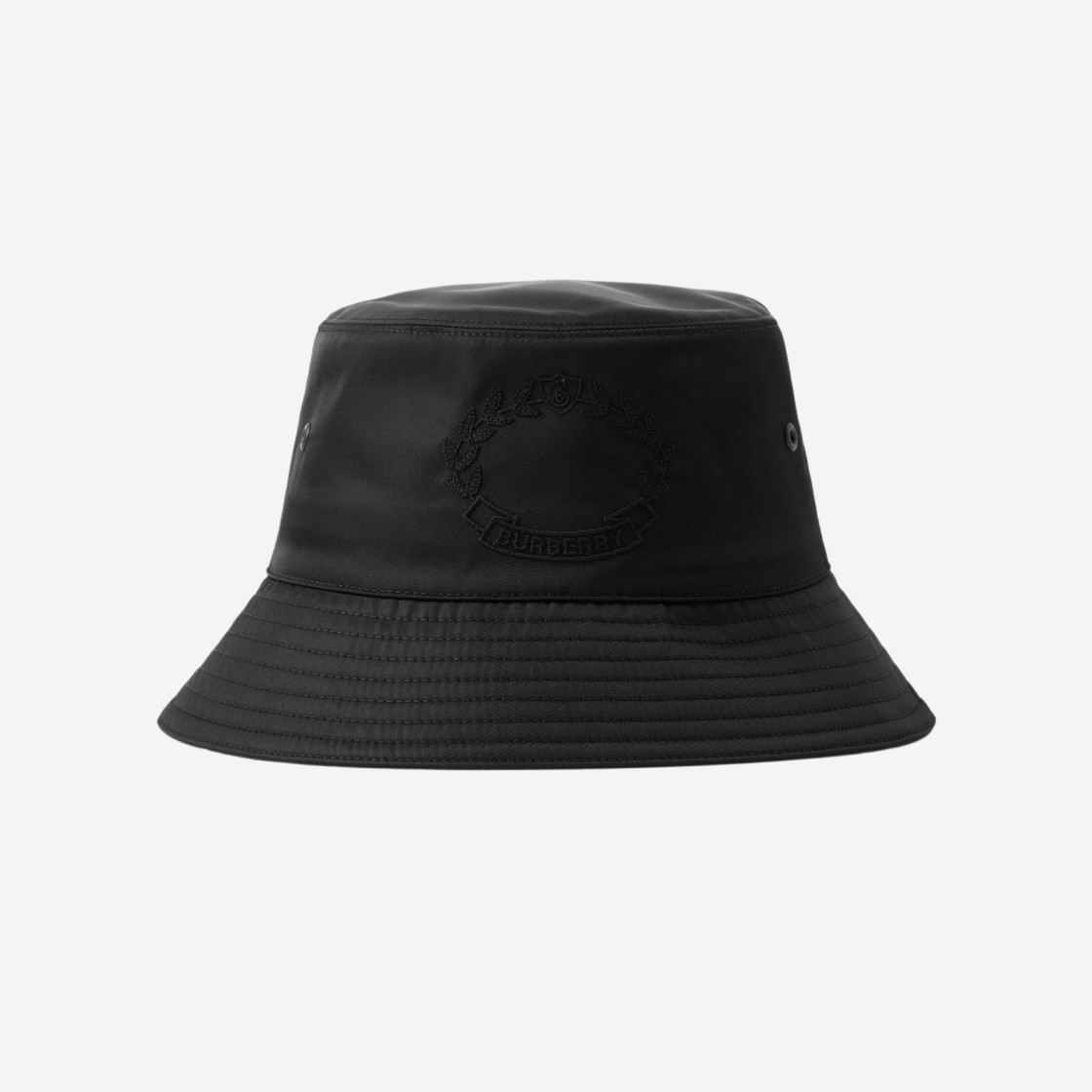 Burberry Oak Leaf Crest Nylon Bucket Hat Black 상세 이미지 1