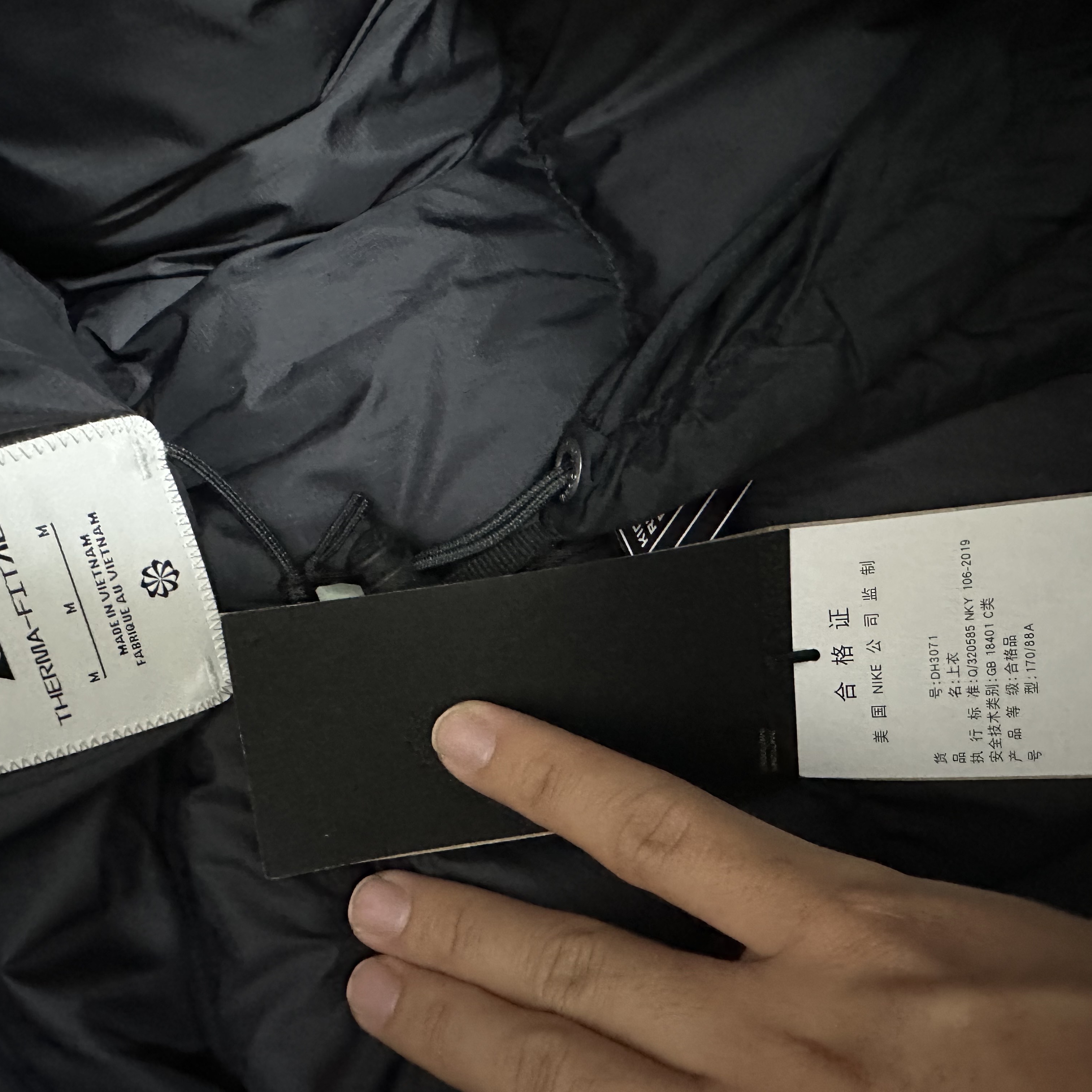 Nike ACG Therma-Fit ADV Lunar Lake Puffer Jacket Black - Asia 착용 스타일 - 1