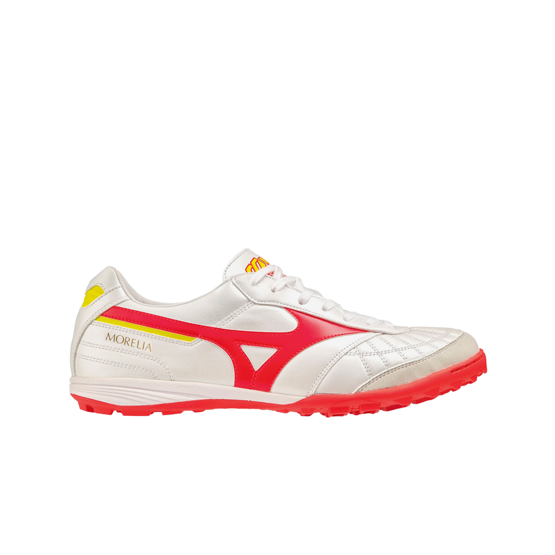 미즈노 모렐리아 살라 재팬 TF 화이트 피리코랄 2 볼트 2(Mizuno Morelia Sala Japan TF White Piricoral 2 Volt 2)