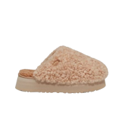 (W) UGG Maxi Curly Platform Slipper Sand