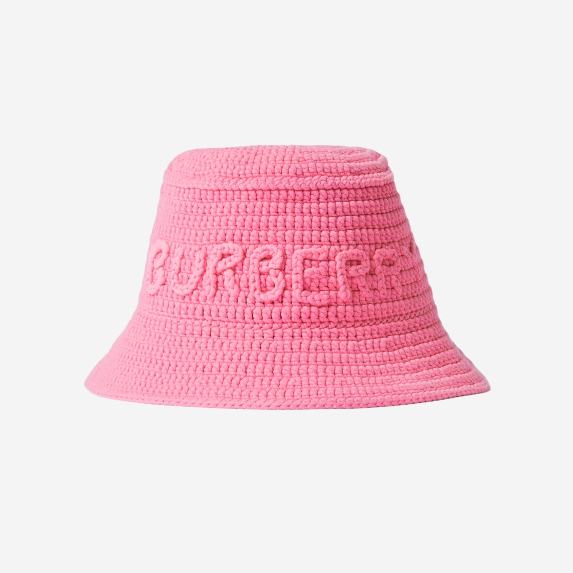 Burberry Crochet Technical Cotton Bucket Hat Bubblegum Pink 상세 이미지 1