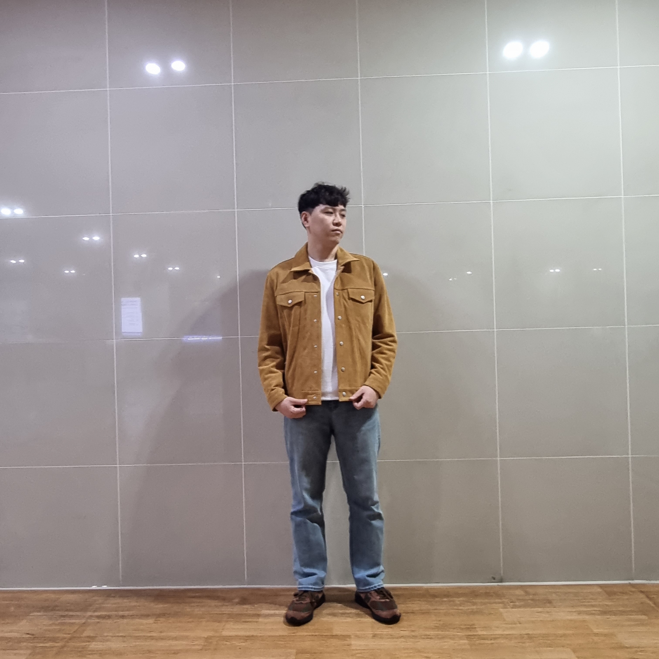 New Balance x Aime Leon Dore 993 Made in USA Brown 착용 스타일 - 2