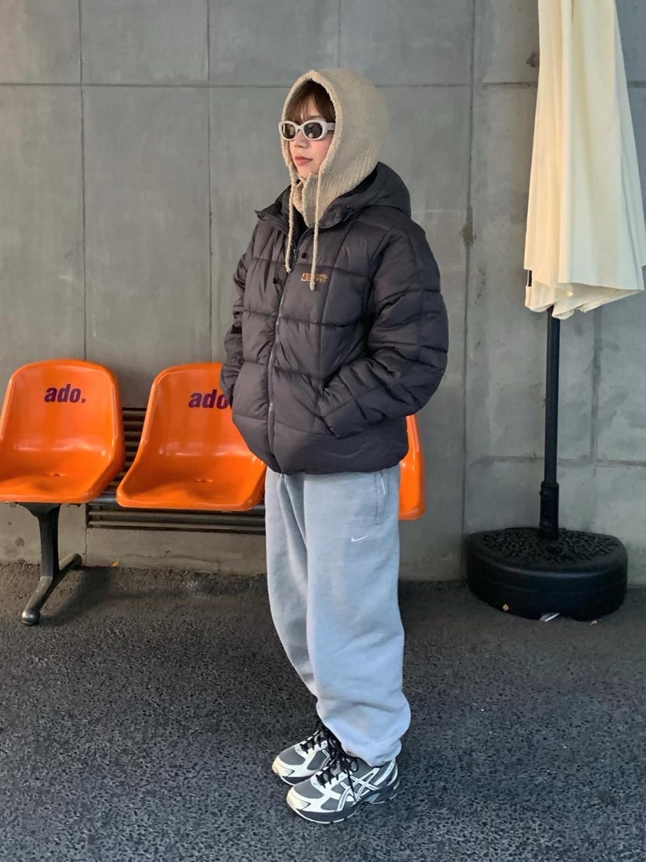Gentle Monster x Maison Margiela MM004 Grey Black, Asics x I4P Gel-1130 Mink Glacier Grey 착용 스타일 - 1