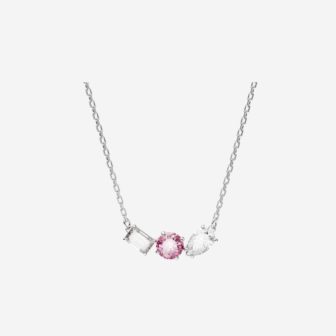 (W) Swarovski Mesmera Pendant Pink Rhodium Plated 상세 이미지 1