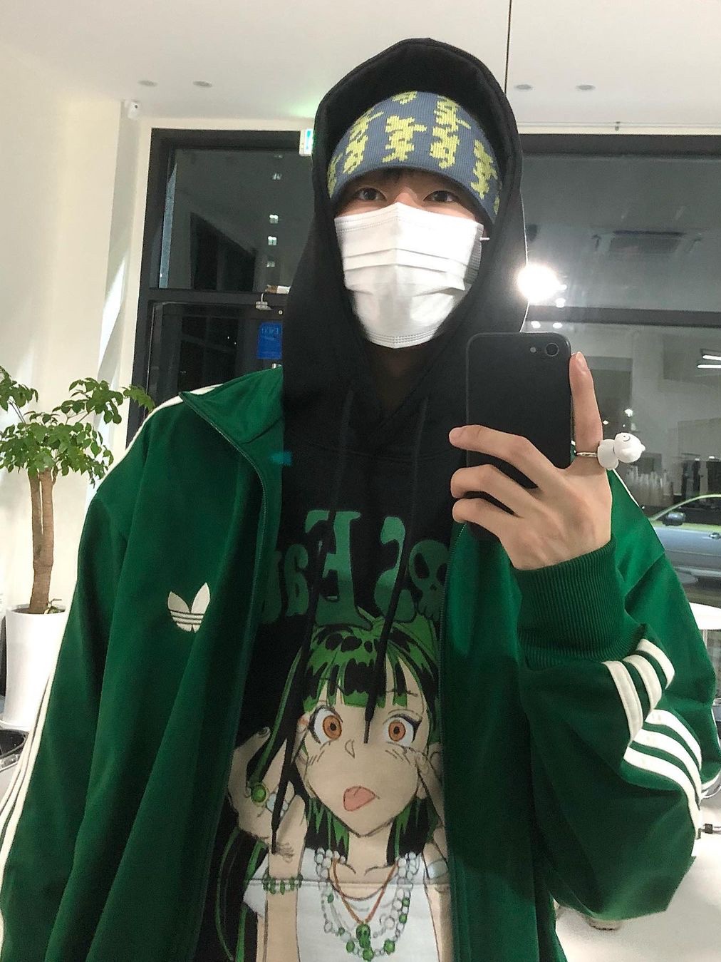 Adidas Originals Beckenbauer Track Jacket Shadow Green - KR Sizing 착용 스타일 - 2