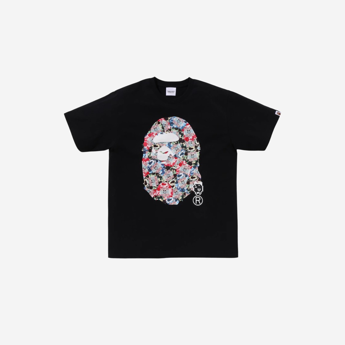 (Kids) BAPE x Tamagotchi Ape Head T-Shirt Black 상세 이미지 1