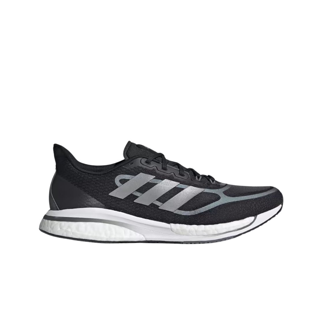 FX6658 Adidas Supernova+ Core Black Silver Metallic