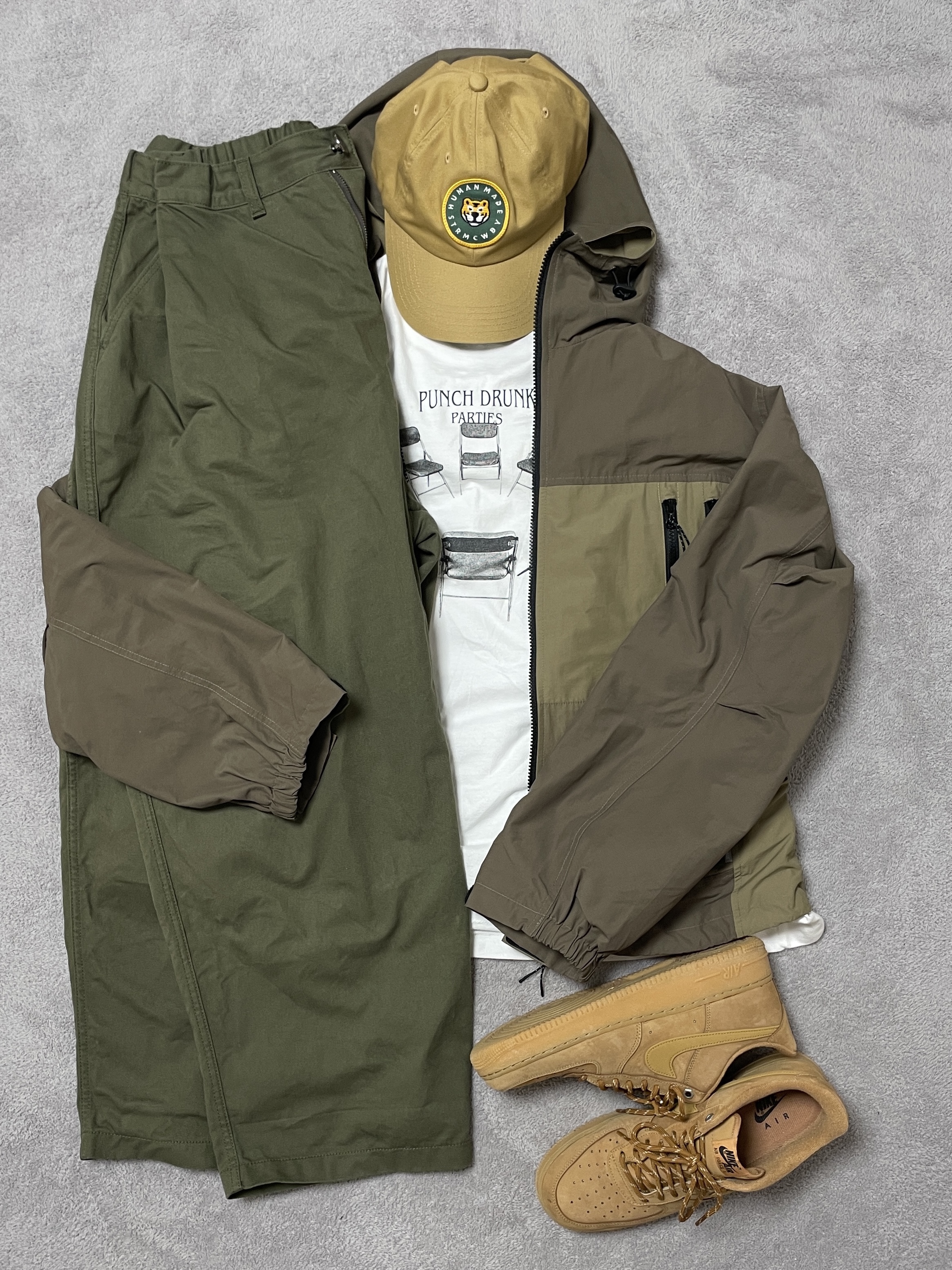 Nike Air Force 1 '07 WB Flax 착용 스타일 - 5