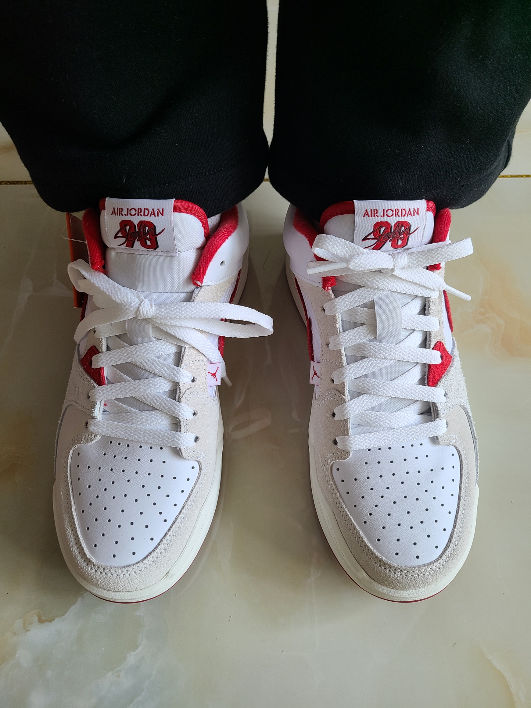 Jordan Stadium 90 White Clover 착용 스타일 - 7