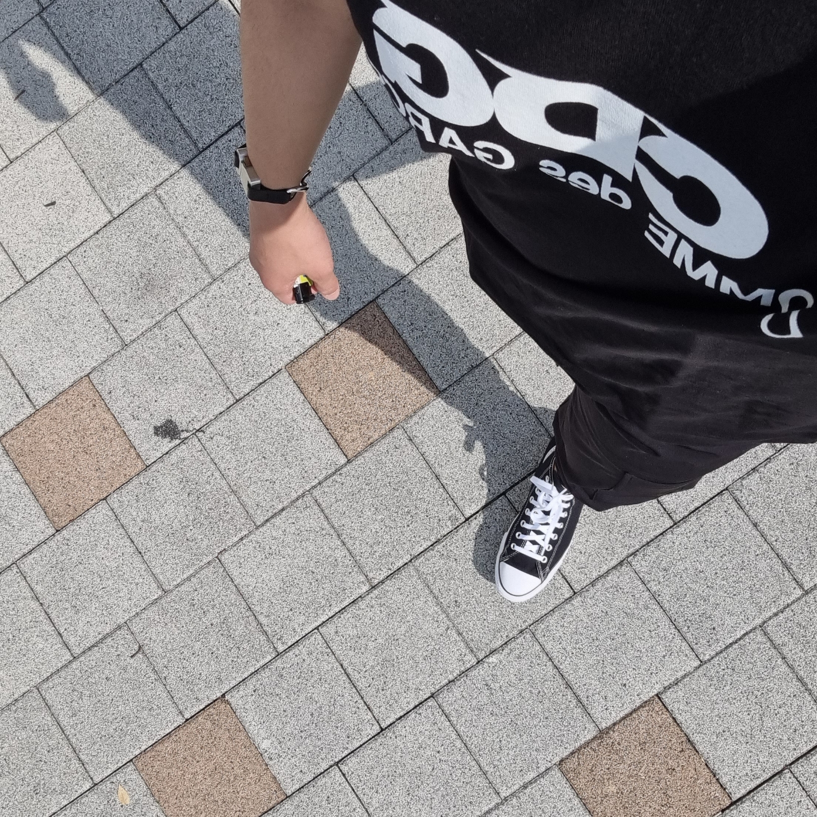 CDG Logo T-Shirt Black 착용 스타일