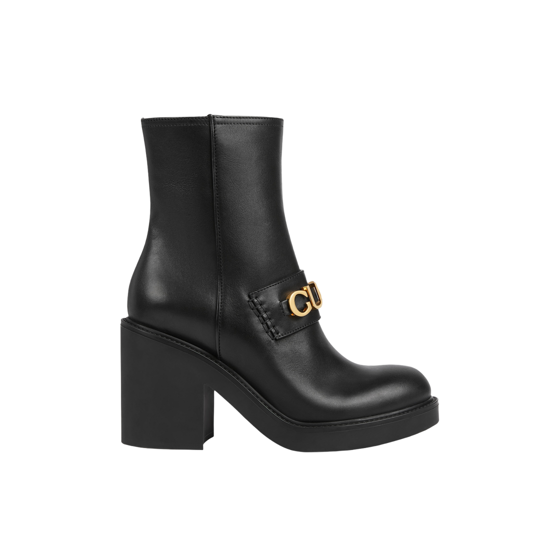 (W) Gucci Boot Black Leather 상세 이미지 1