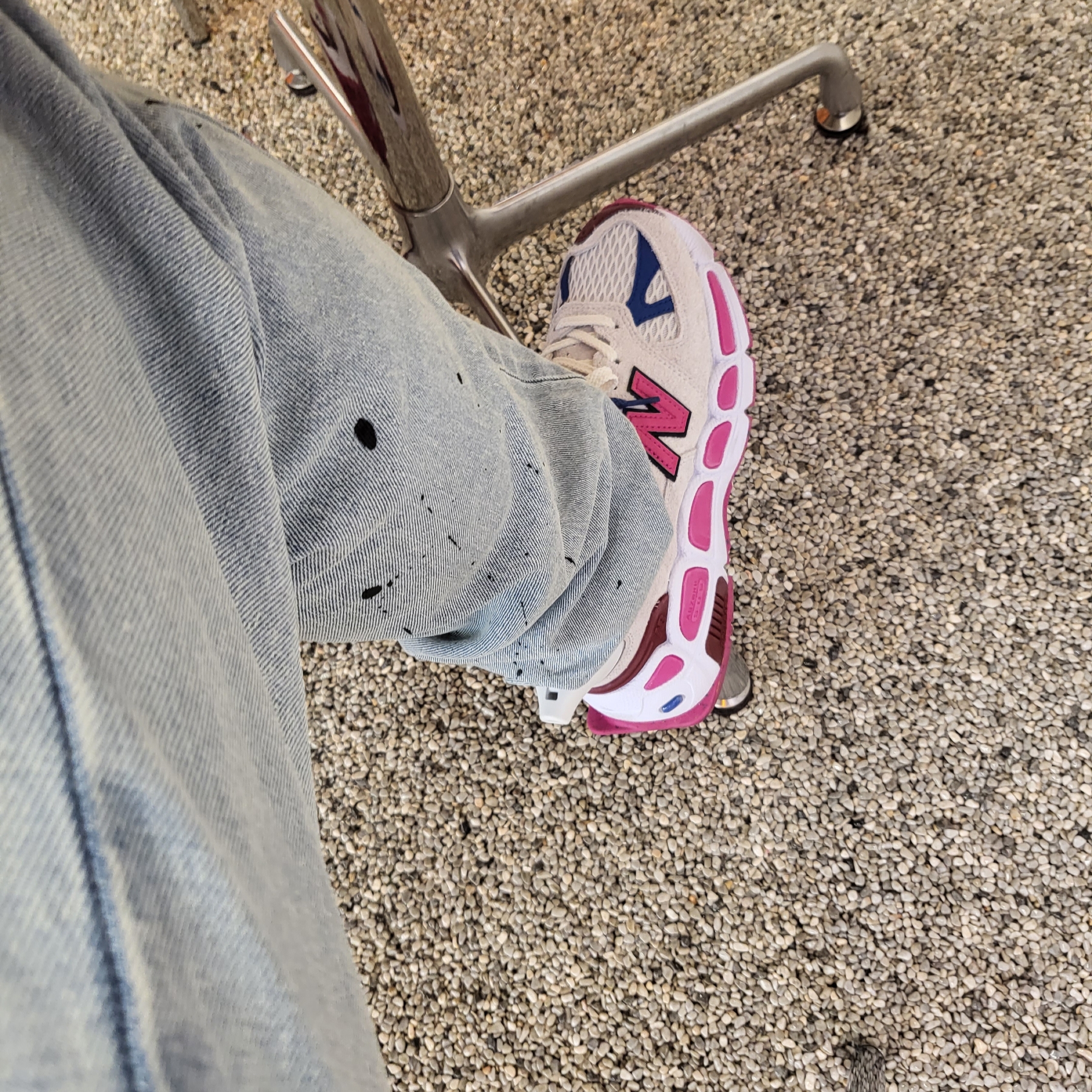 New Balance x Salehe Bembury 574 Yurt Pink Blue 착용 스타일