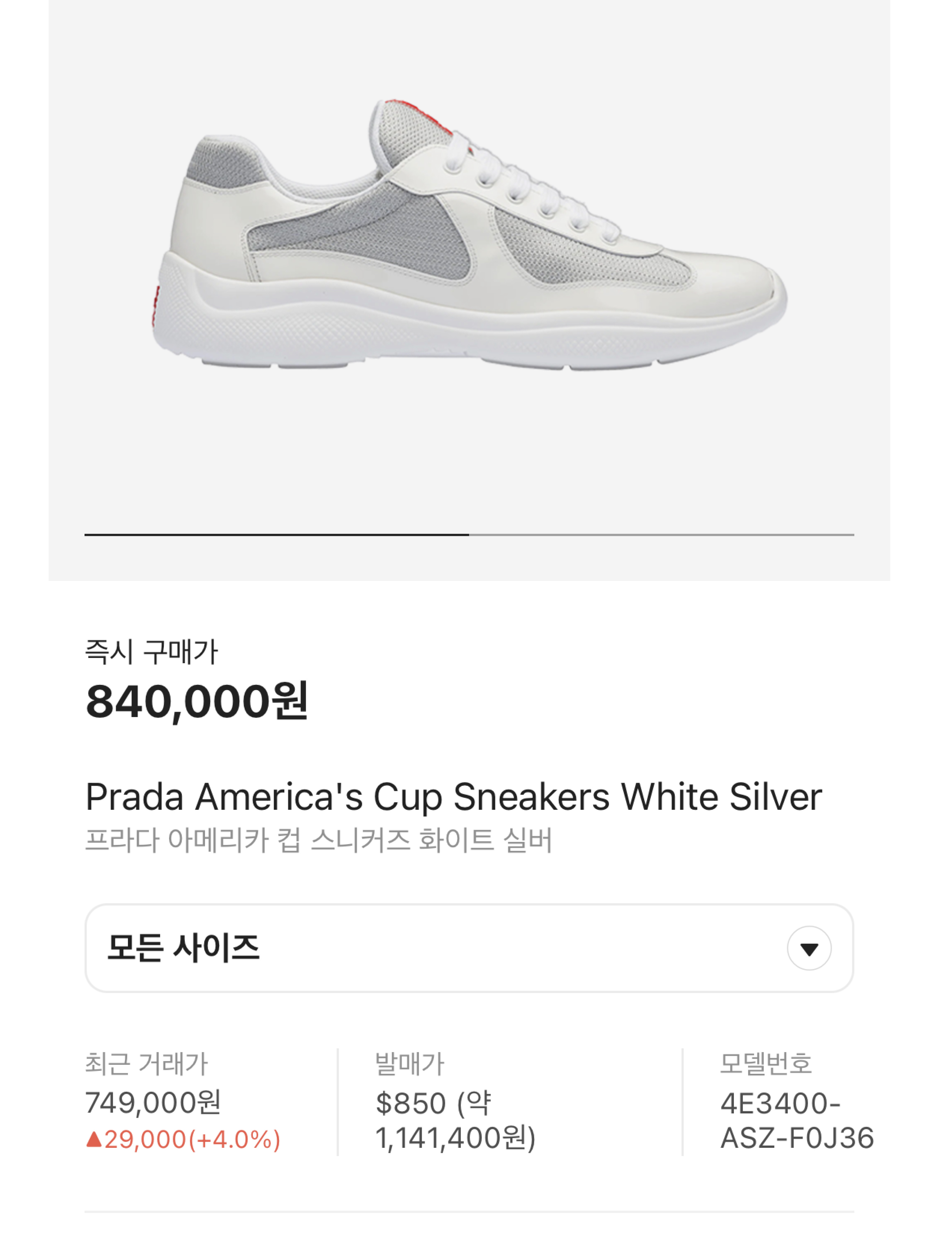 Prada America’s Cup Original Sneakers White, Prada America's Cup Sneakers White 착용 스타일 - 6