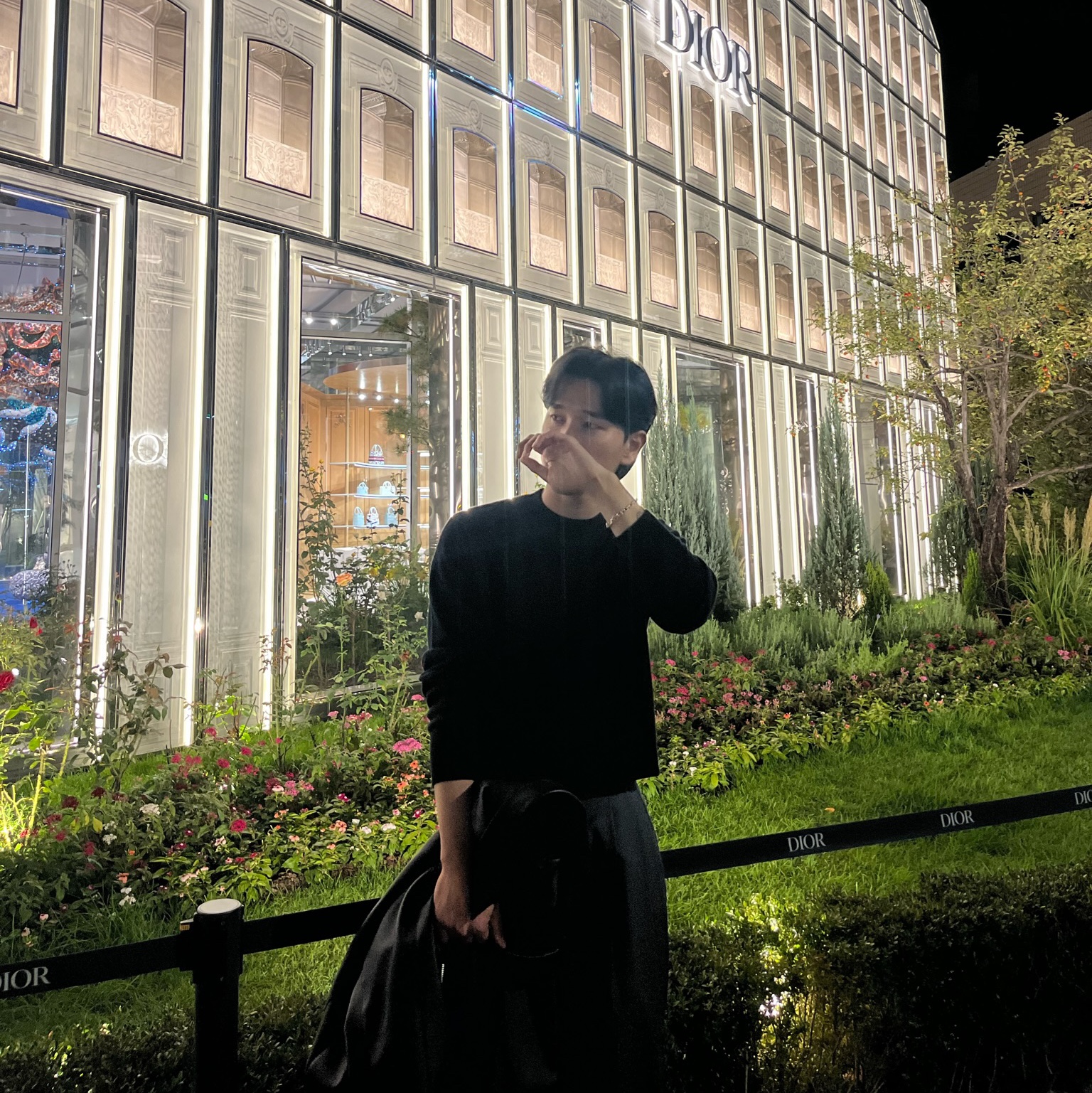 Acne Studios Kalon Crewneck Sweater Black 착용 스타일