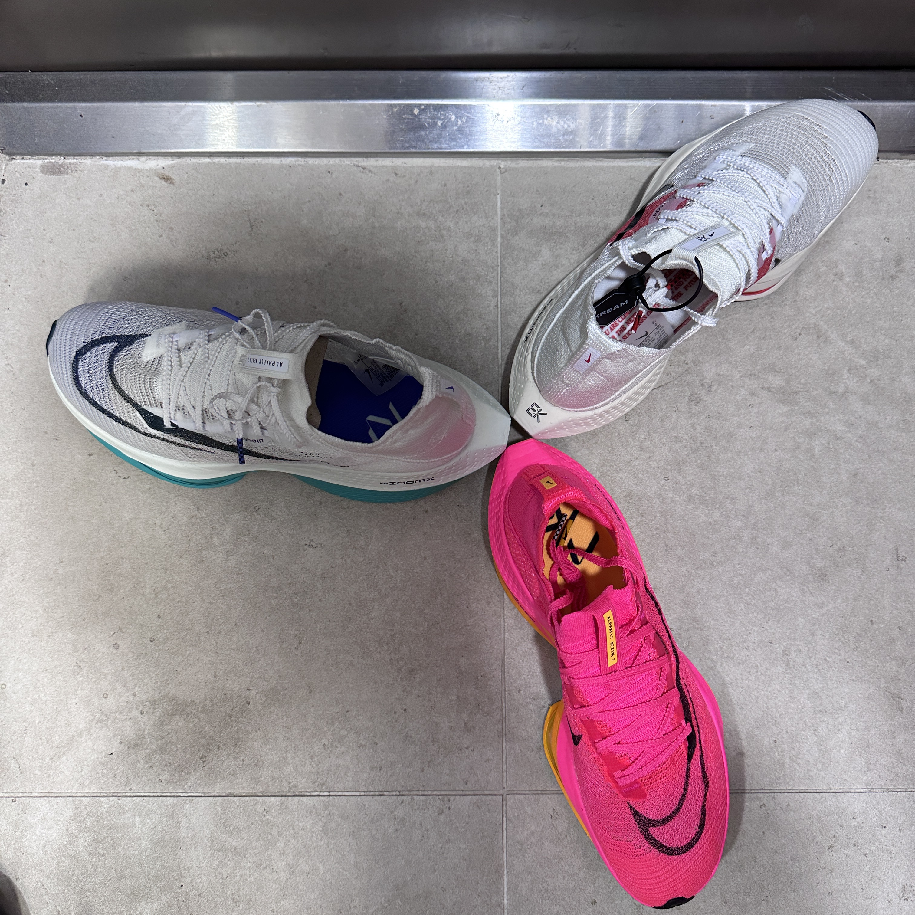 Nike Air Zoom Alphafly Next% 2 Eliud Kipchoge, Nike Air Zoom Alphafly Next% 2 Hyper Pink 착용 스타일 - 3