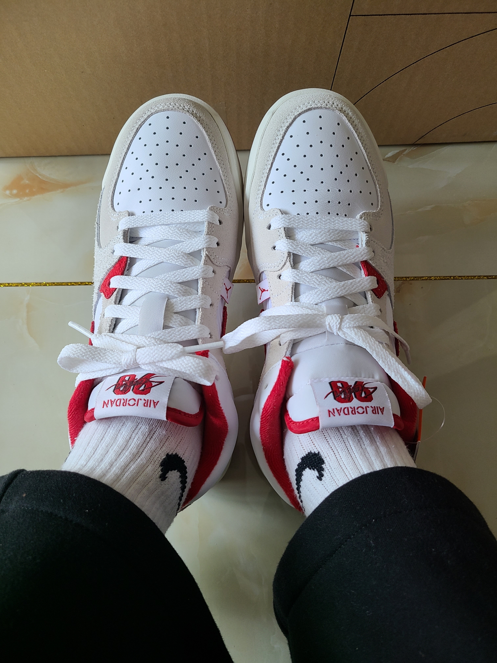 Jordan Stadium 90 White Clover 착용 스타일 - 5