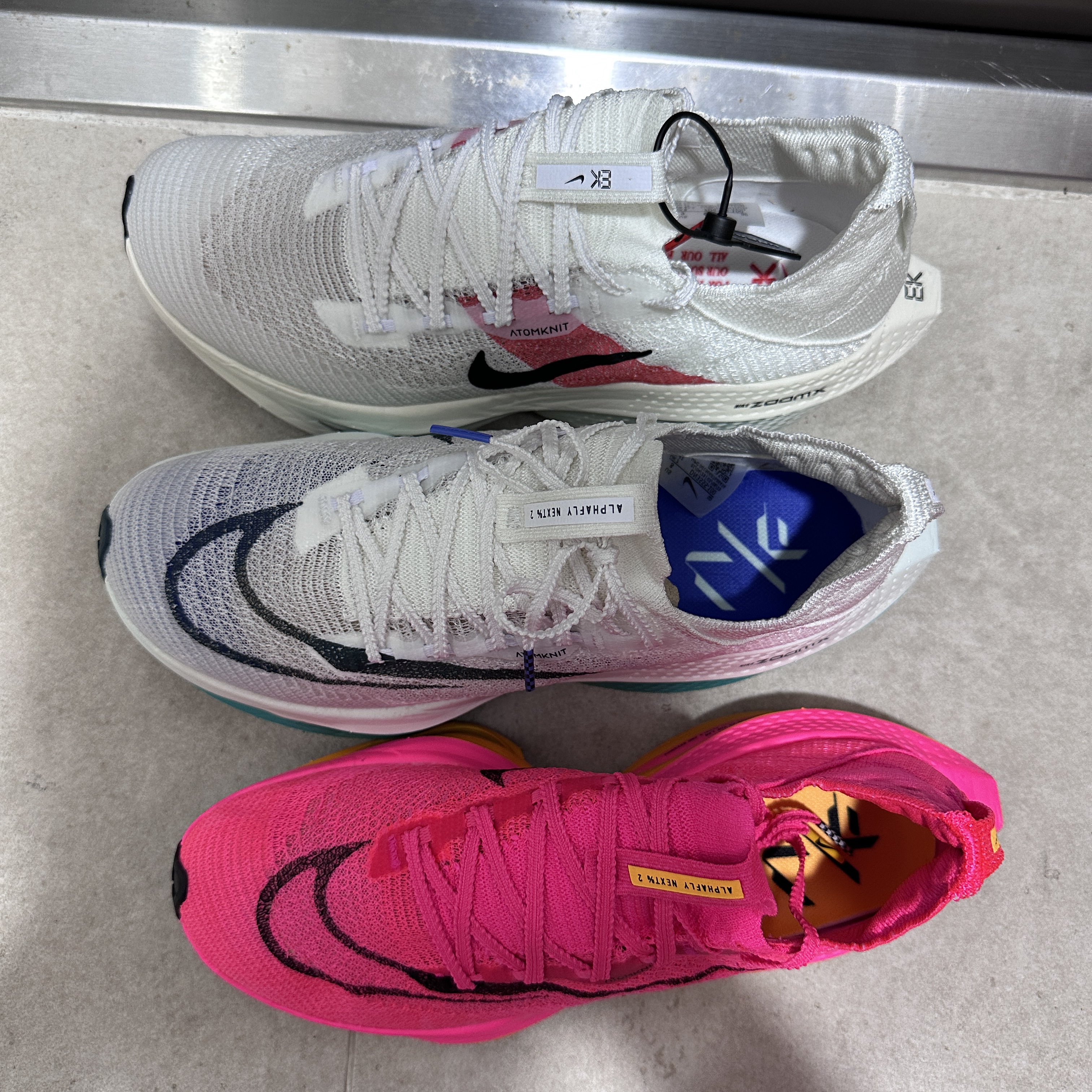 Nike Air Zoom Alphafly Next% 2 Eliud Kipchoge, Nike Air Zoom Alphafly Next% 2 Hyper Pink 착용 스타일 - 2