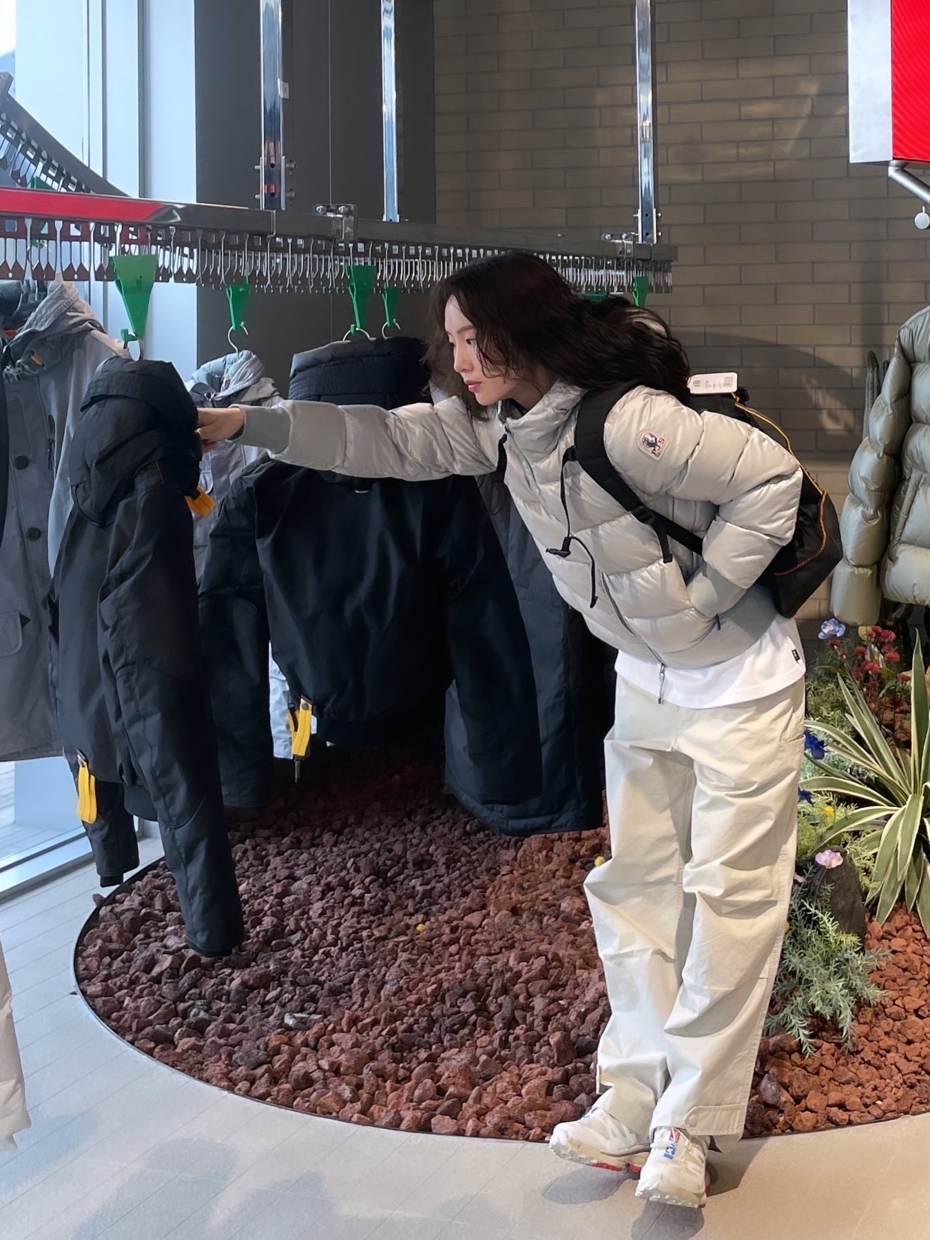 Parajumpers Wilmont Down Jacket Paloma - 22FW, Salomon XT-4 Vanilla Ice 착용 스타일 - 1