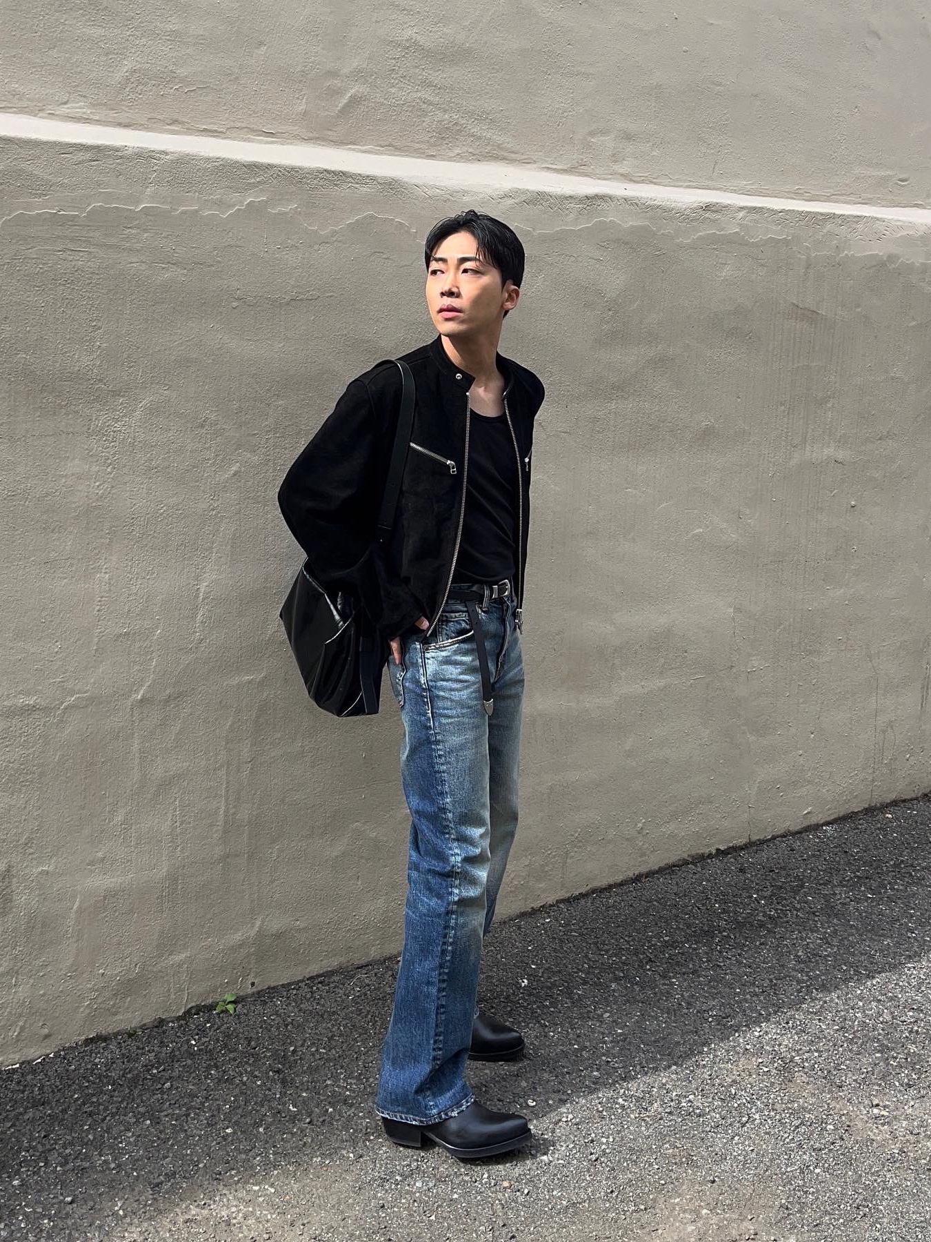 Our Legacy Cuban Boot Black 착용 스타일