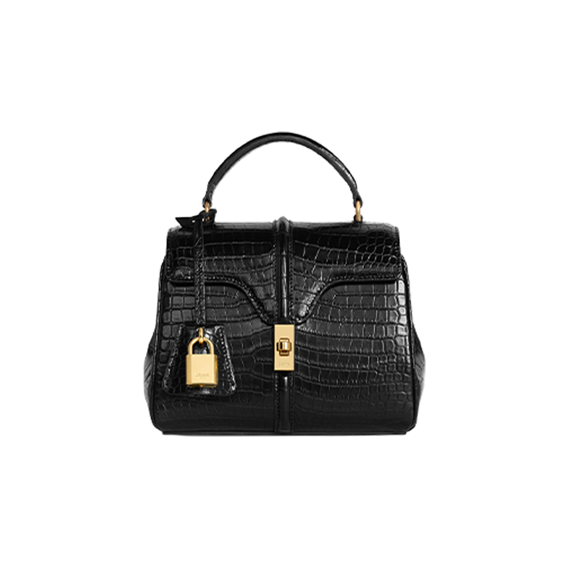 Celine Mini 16 in Porosus Crocodile Black 상세 이미지 1