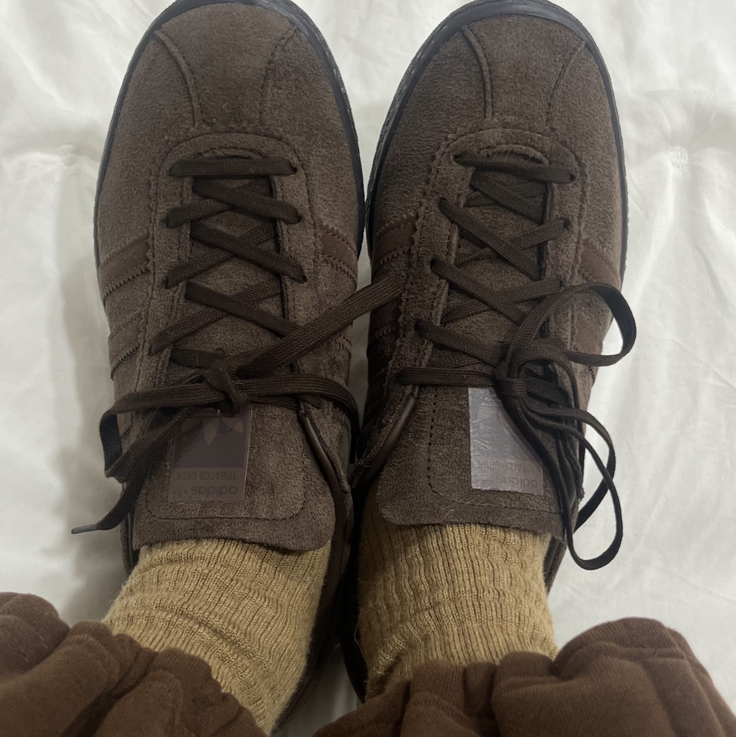 Adidas Tobacco Gruen Dark Brown 착용 스타일 - 2