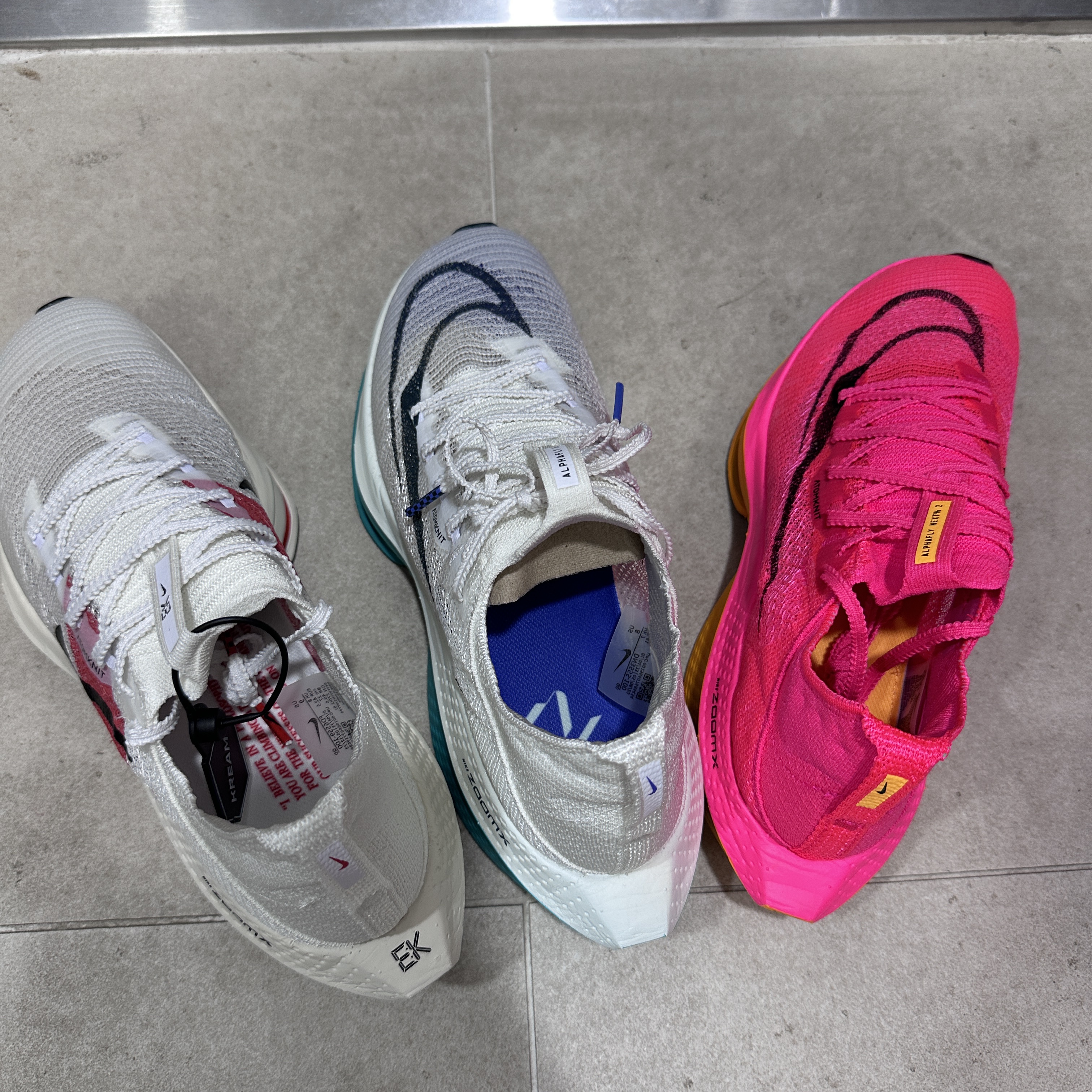 Nike Air Zoom Alphafly Next% 2 Eliud Kipchoge, Nike Air Zoom Alphafly Next% 2 Hyper Pink 착용 스타일 - 1