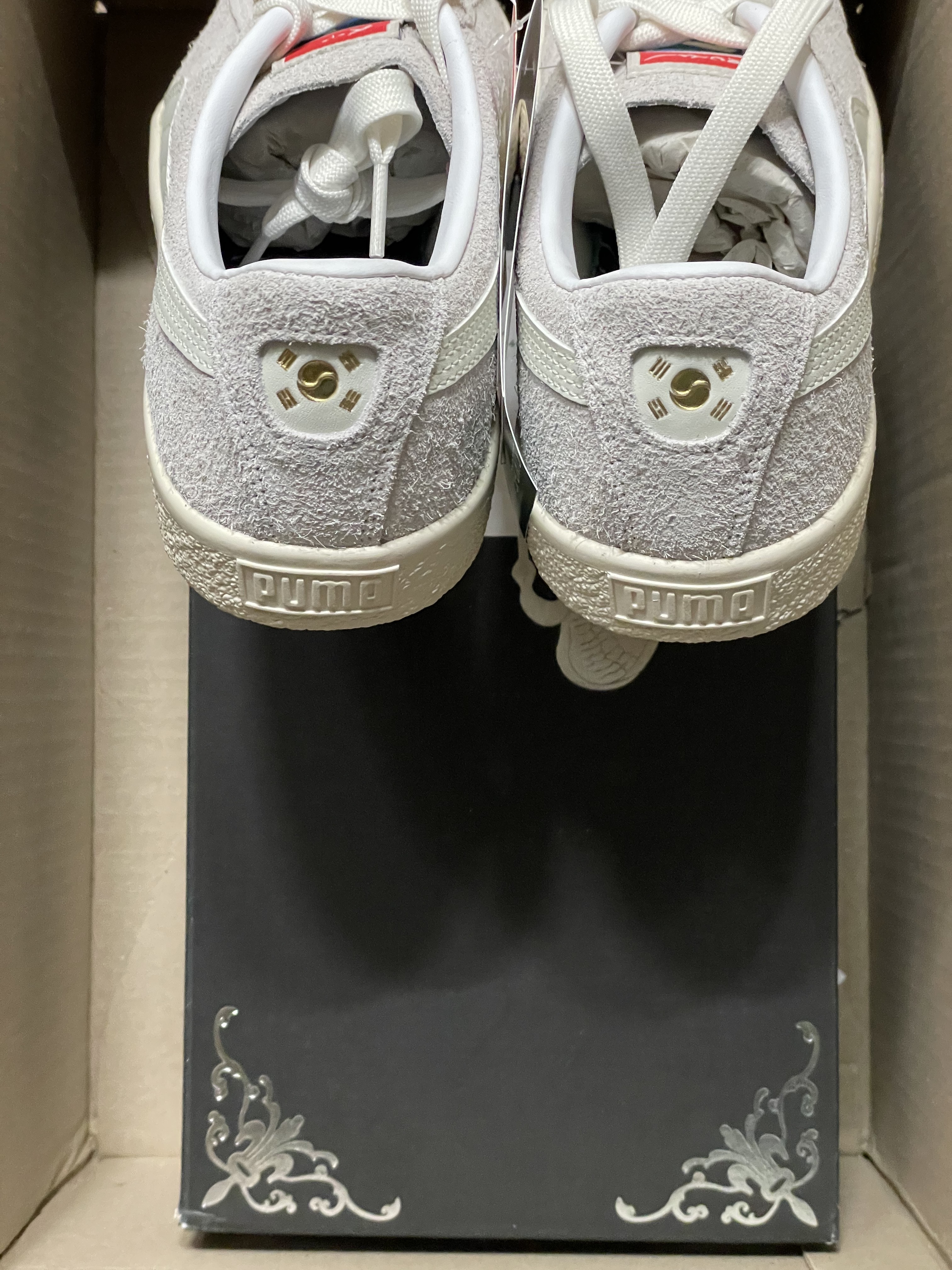 Adidas x BAPE Stan Smith Golf Cloud White Green, Nike x Stussy NRG Fleece Pants Dark Grey Heather (DO9340-063) 착용 스타일 - 4
