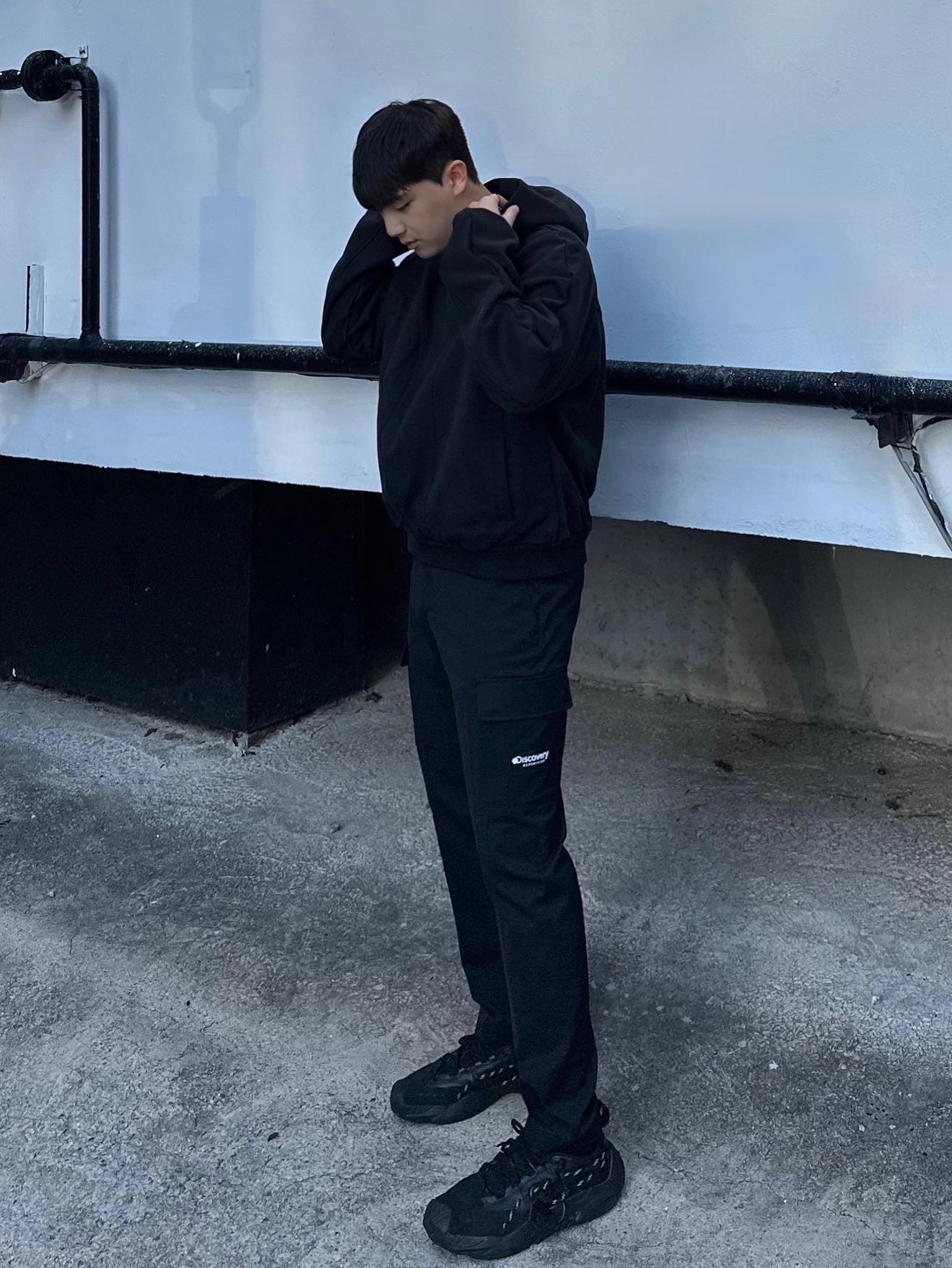 Puma x Juun.J Plexus Black 착용 스타일 - 1