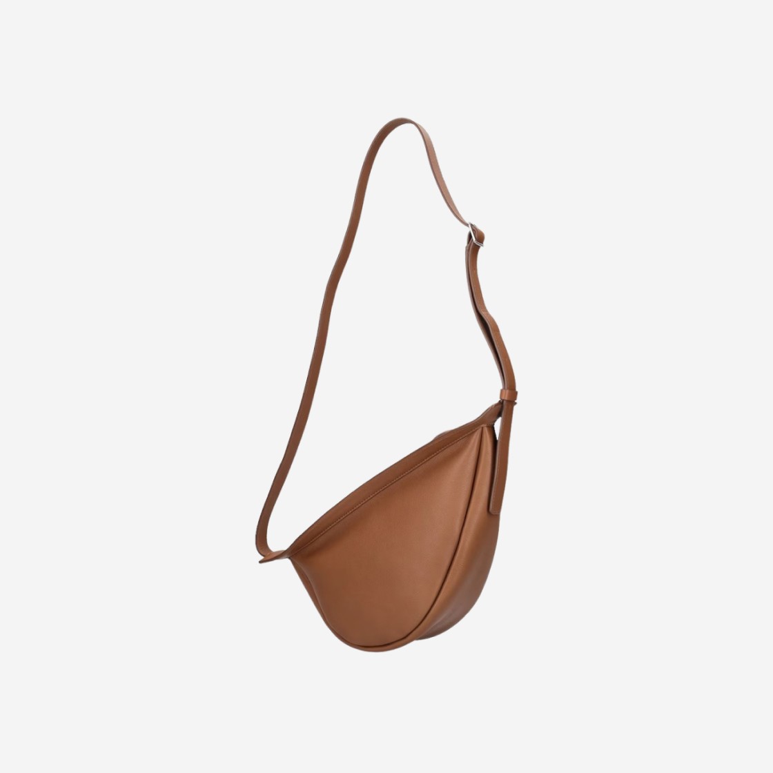 The Row Small Slouchy Banana Bag in Leather Chestnut 상세 이미지 2