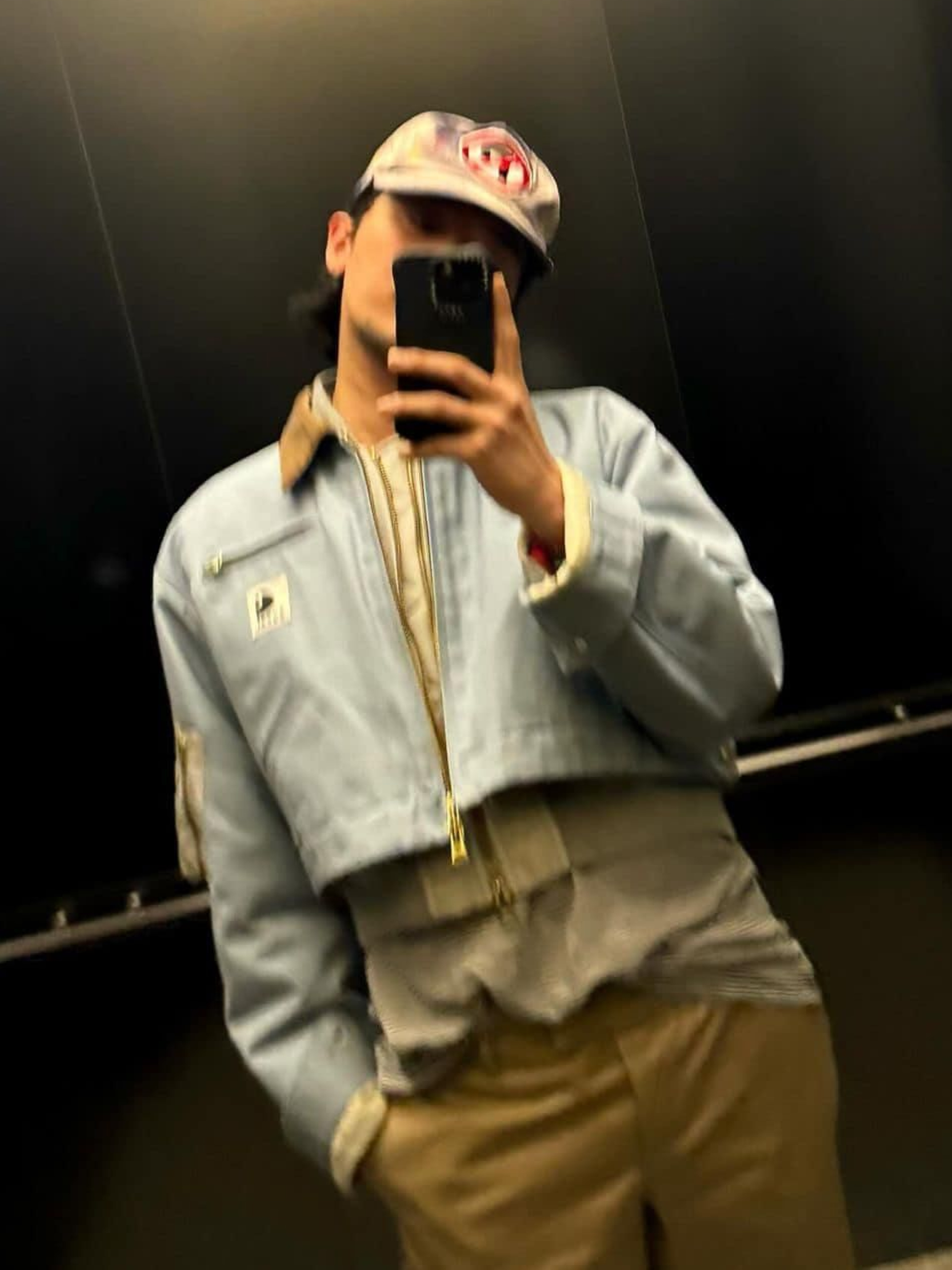 Carhartt WIP x IAB Studio Pocket Sweatshirt Grey Heather, Nike x Carhartt WIP Pro Cap Ale Brown 착용 스타일 - 3