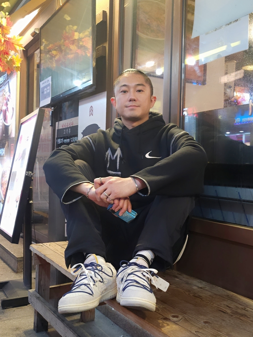 Nike x Off-White NRG RU Hoodie, Nike x Fear of God Warm Up Pants Off Noir 착용 스타일 - 3