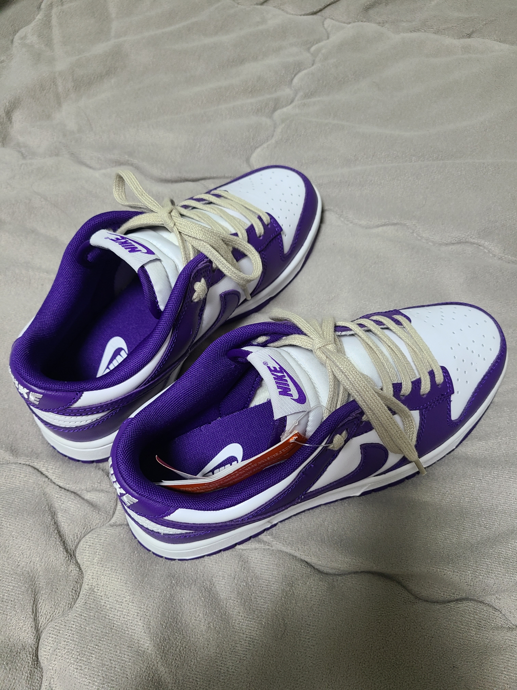(W) Nike Dunk Low Gorge Green, Jordan Stadium 90 White Clover 착용 스타일 - 5