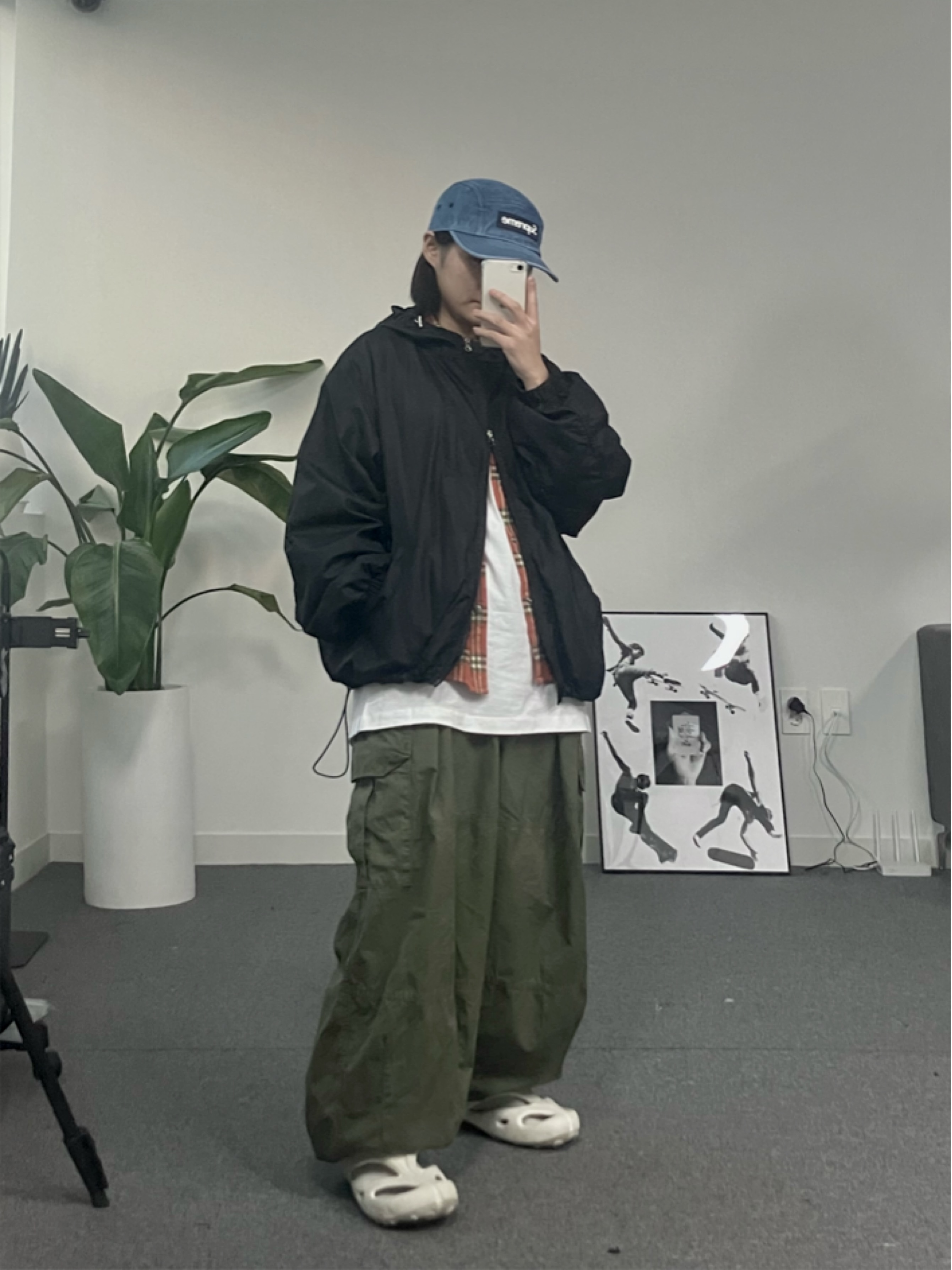 Supreme Washed Chino Twill Camp Cap Denim - 23FW 착용 스타일