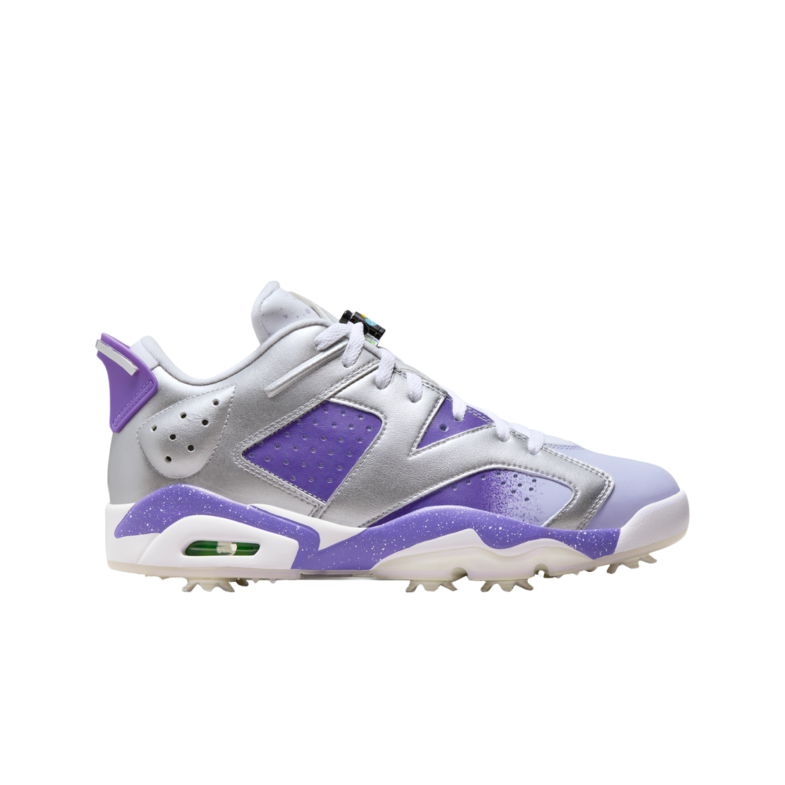 조던 6 레트로 로우 골프 NRG G 메탈릭 실버 옥시전 퍼플(Jordan 6 Retro Low Golf NRG G  Metallic Silver Oxygen Purple)
