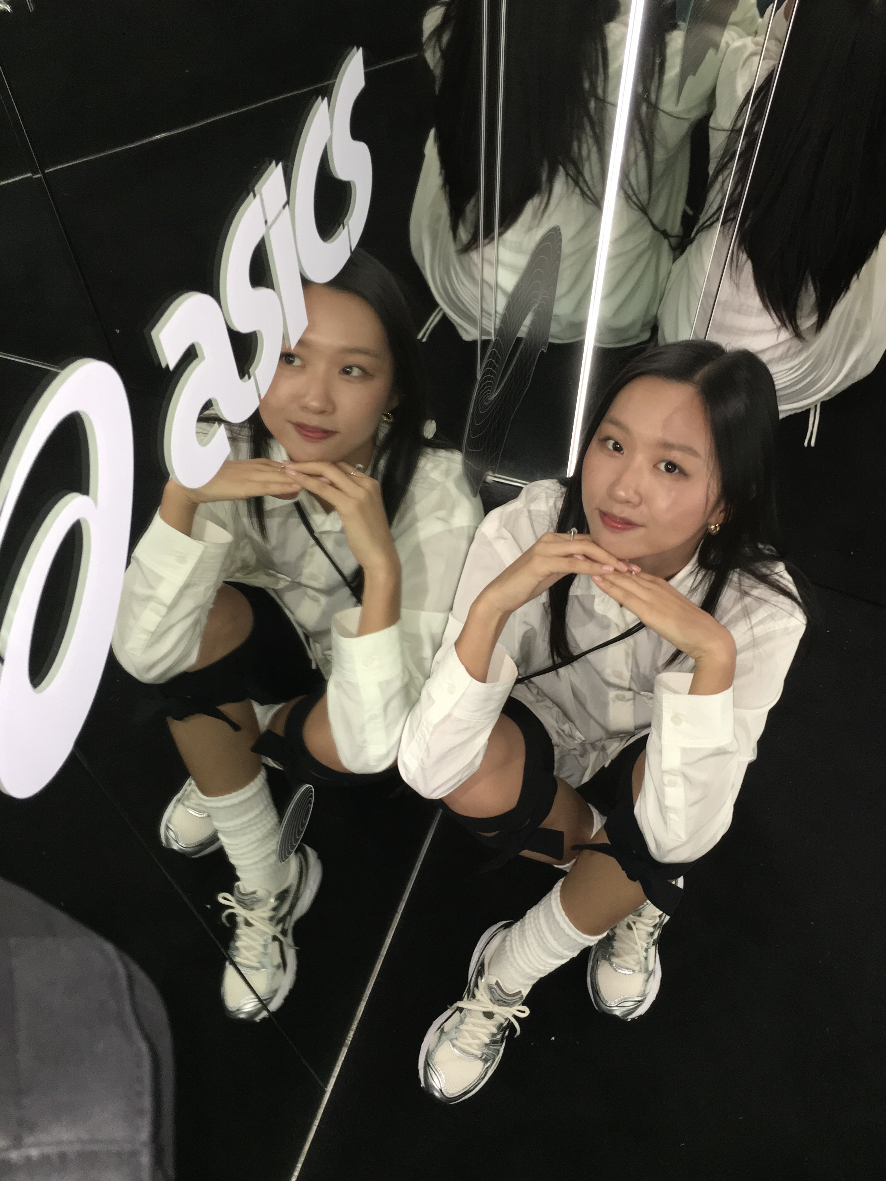 Asics Gel-Kayano 14 Cream Black 착용 스타일 - 1