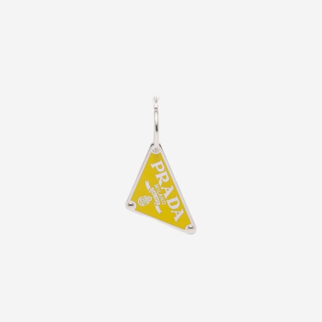 (W) Prada Symbole Pendant Right Earring Yellow 상세 이미지 1