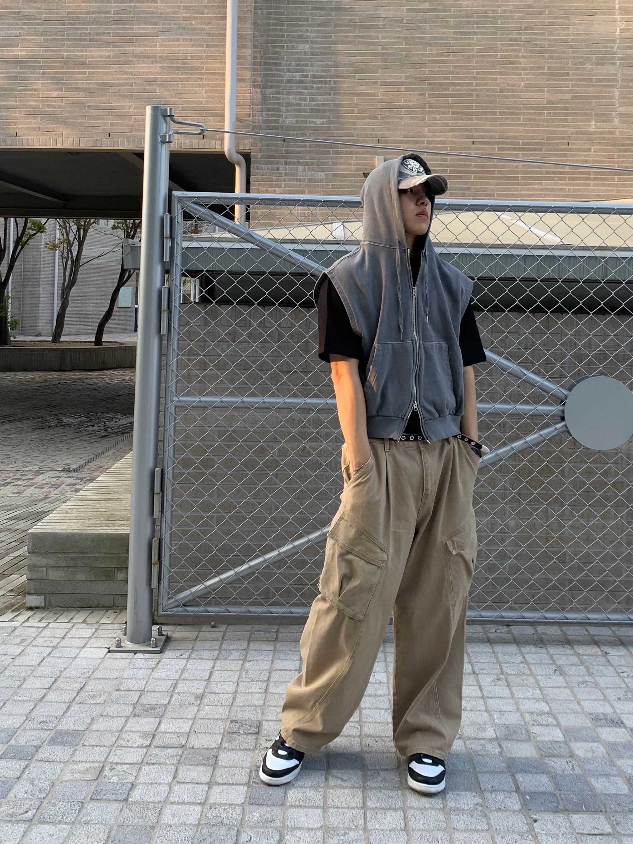 Nike x Ambush Dunk High Black, Our Legacy Belt 2cm Leather Black 착용 스타일 - 4