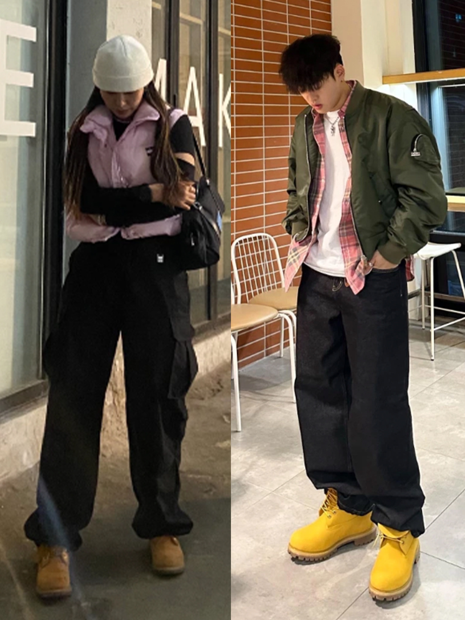 Timberland x Comme des Garcons Shirt x Supreme 6 Inch Boot Wheat - Medium, Timberland Premium 6 inch Waterproof Boot Wheat Nubuck - Wide 착용 스타일 - 2