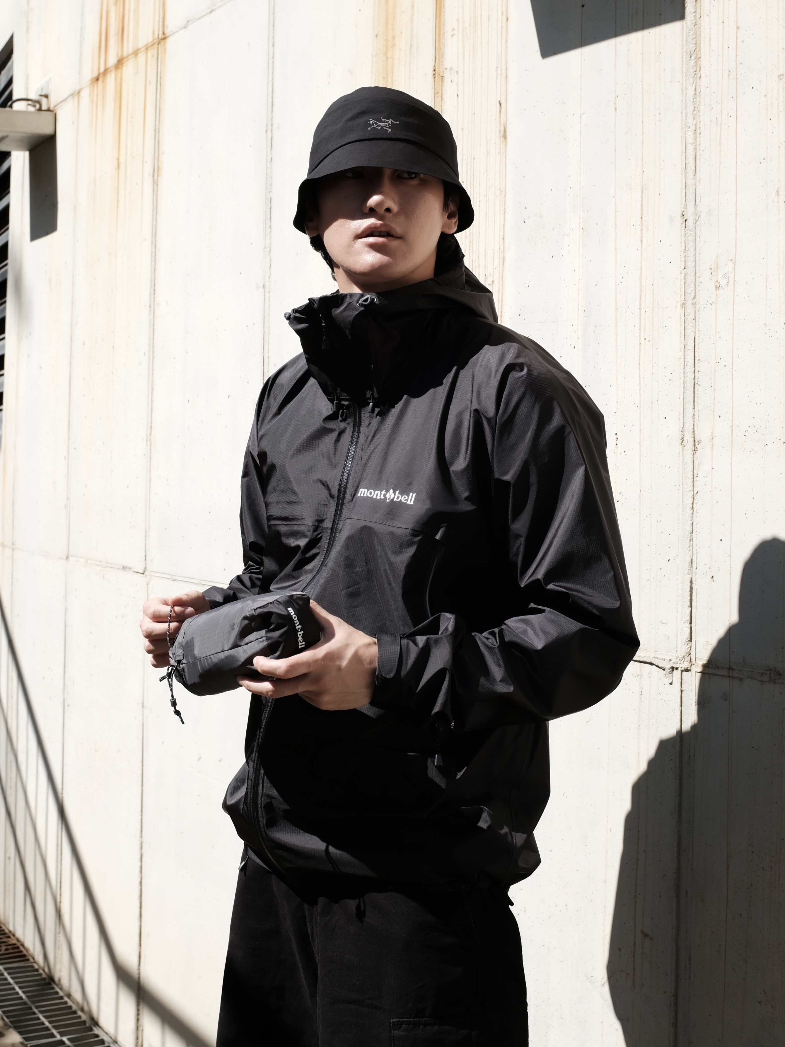 Palace x Arc'teryx Sinsolo Hat Black - 20FW 착용 스타일 - 1