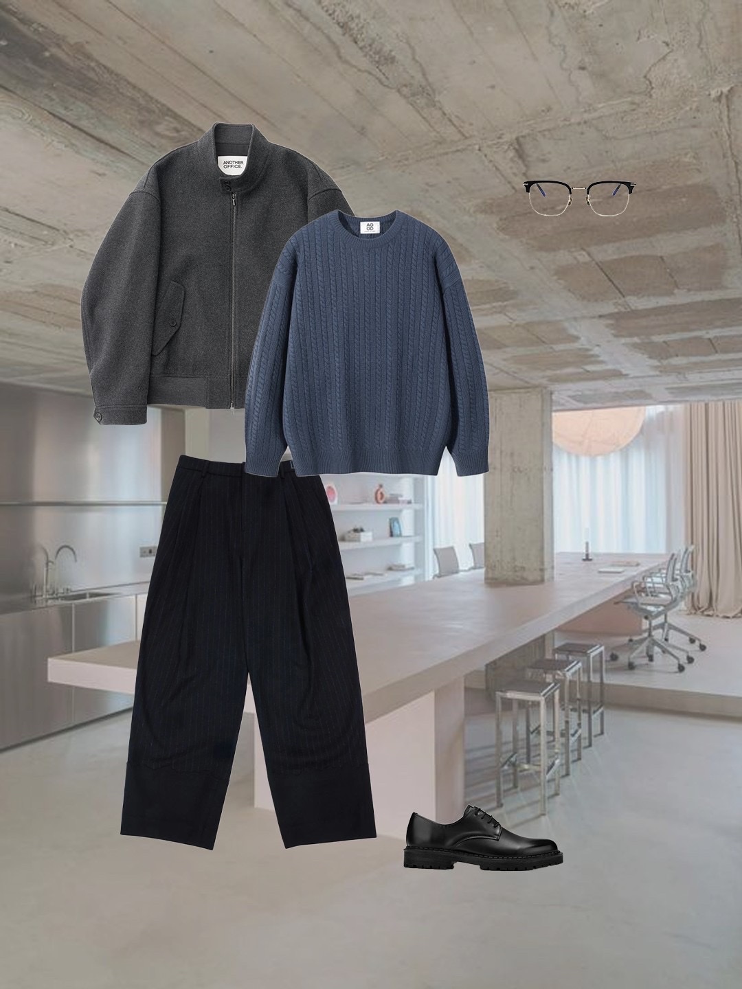 Sansan Gear Tri-Mesh Shirts Grey - 23SS, Citizen Dress Quartz 41mm Calf Leather Black 착용 스타일 - 4