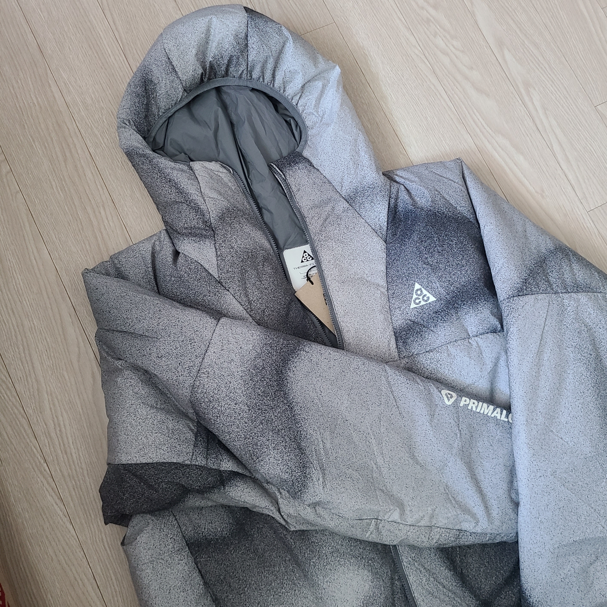 Nike ACG Therma-Fit ADV Rope De Dope AOP Jacket Cool Grey - US/EU 착용 스타일 - 1