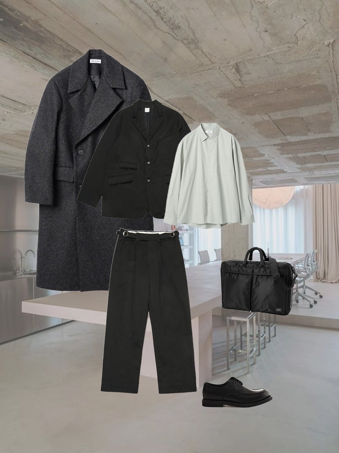 Sansan Gear Tri-Mesh Shirts Grey - 23SS, Citizen Dress Quartz 41mm Calf Leather Black 착용 스타일 - 3