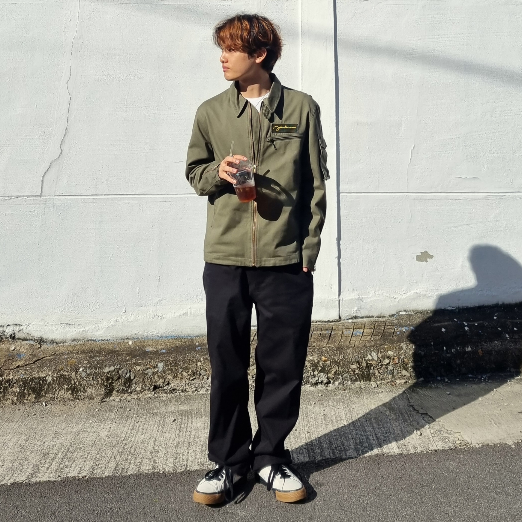 Converse x Carhartt WIP One Star Pro Low White 착용 스타일 - 1