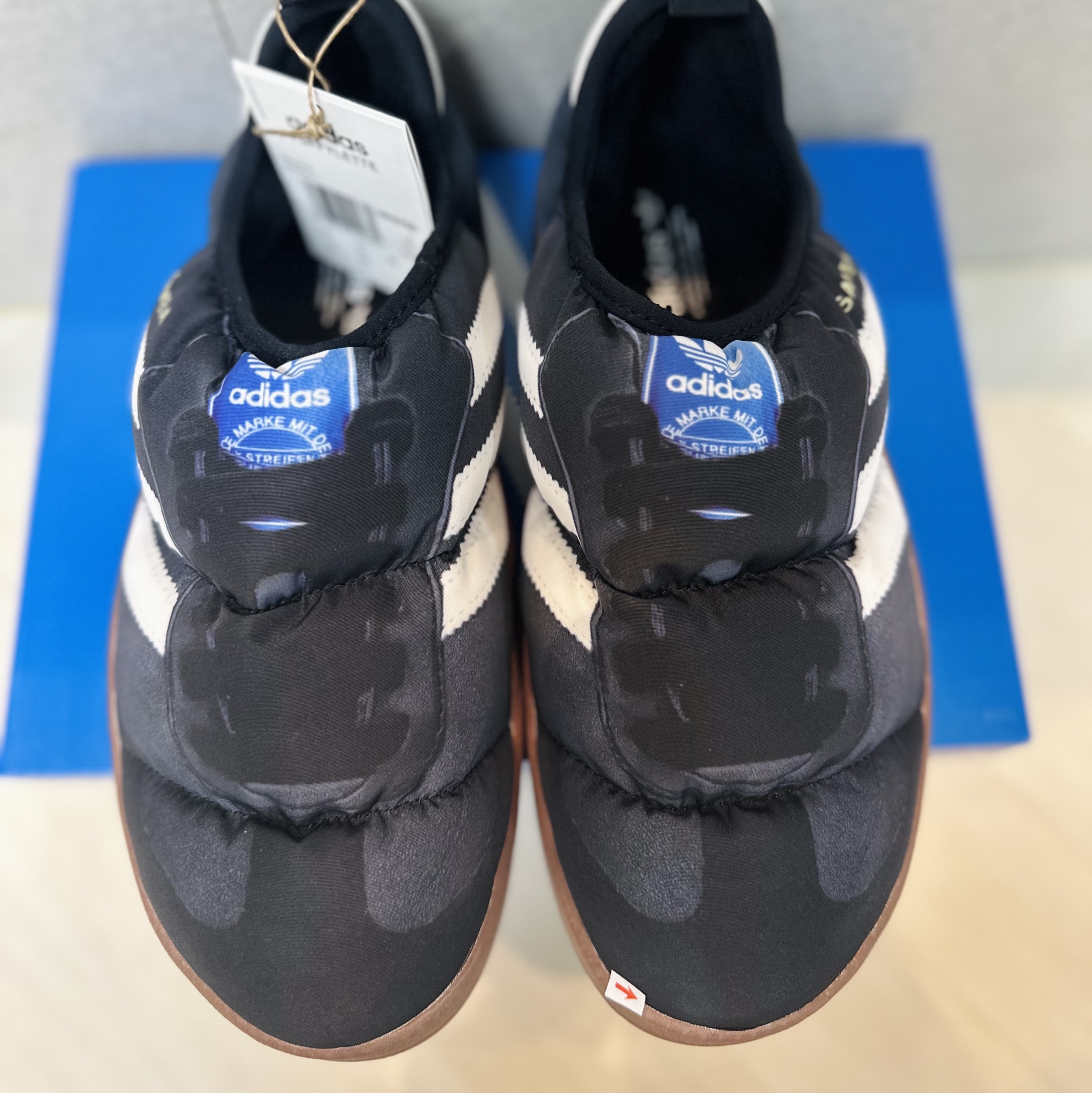 Adidas Puffylette Samba Core Black 착용 스타일 - 2