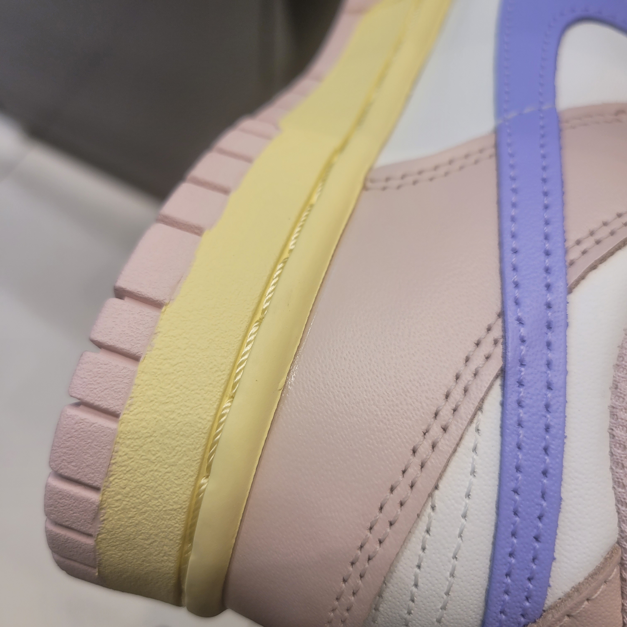 (W) Nike Dunk Low Pink Oxford 착용 스타일 - 4