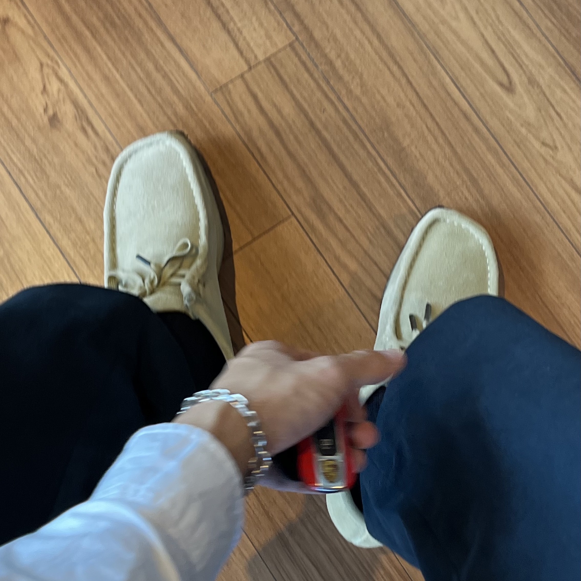 Clarks Wallabee Maple Suede 착용 스타일