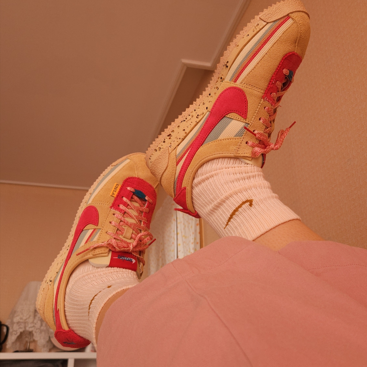 Nike x Union Cortez SP Sesame 착용 스타일